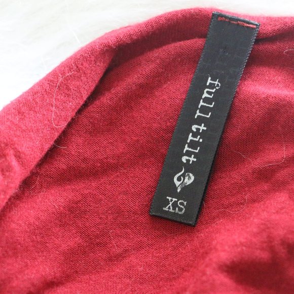 Full Tilt Red Adjustable Spaghetti Strap Crop Top - Loose Fitting, Shelf Bra Bui - Picture 5 of 5